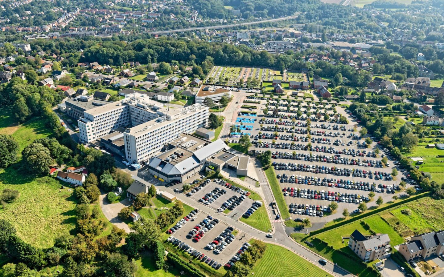 Ottignies vue aerienne