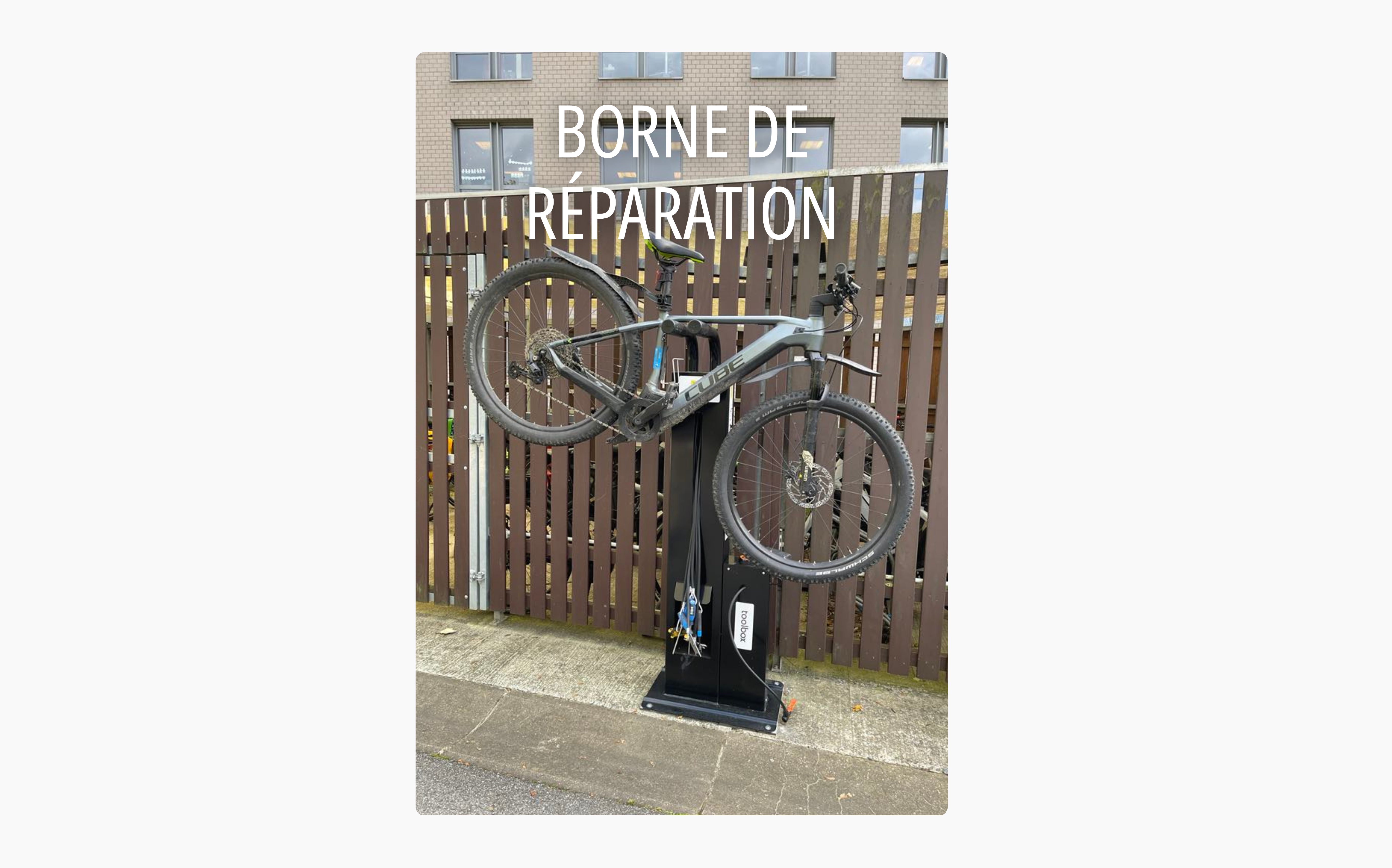 Borne de réparation