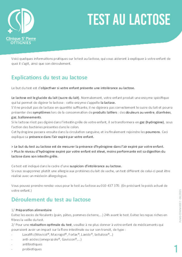PLME COMM 0037 Test au lactose