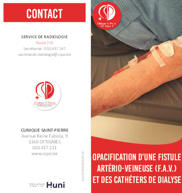 Opacification dune fistule artério veineuse et des cathéters de dialyse