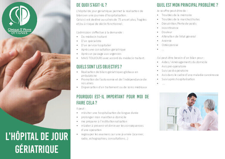 L Hôpital de jour gériatrique