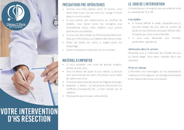 Votre intervention d HS résection